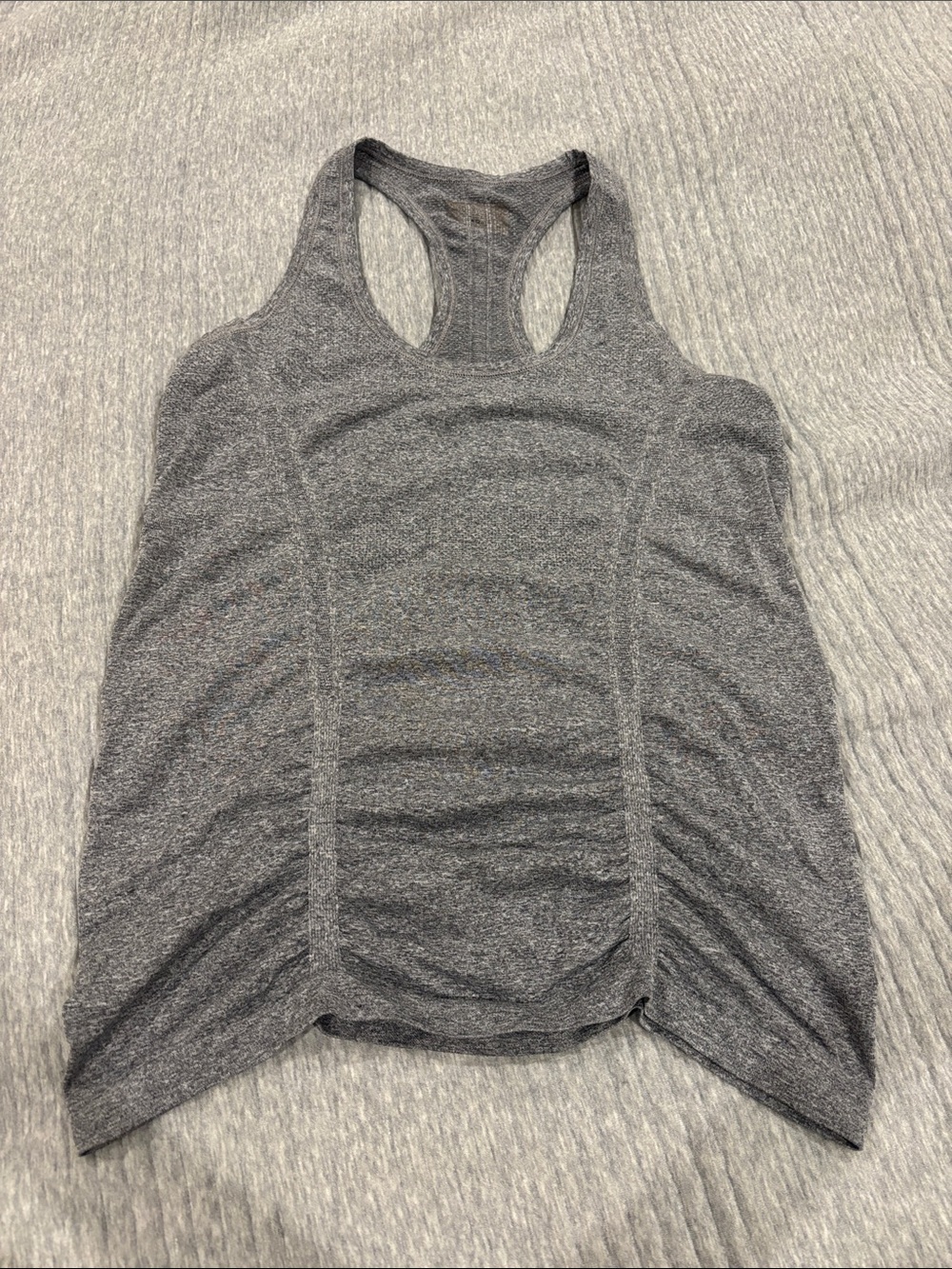 Athleta Space Dye Gray Racerback Tank